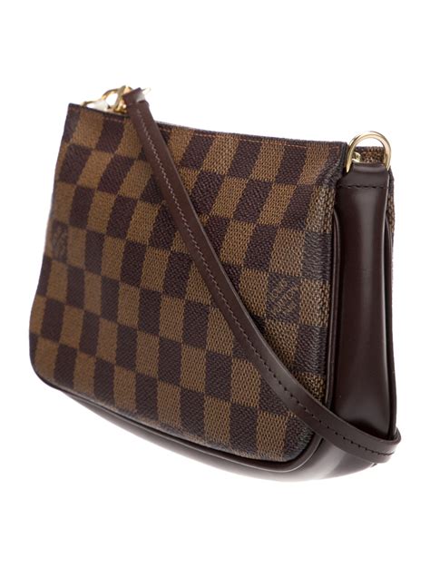 pochette accessoires damier ebene